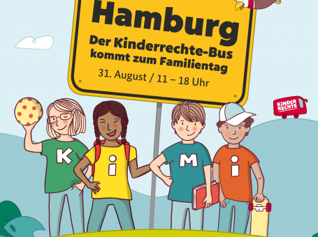 Kinderrechte-Bus beim 16. Hamburger Familientag
